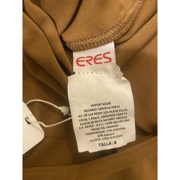 NWT Eres Close Up Mirella Braid Trimmed Swimsuit Shammy Brown France Designer - Picture 7 of 9